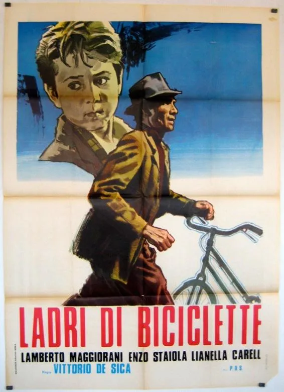 پوستر فیلم دزدان دوچرخه (Bicycle Thieves)، محصول 1948