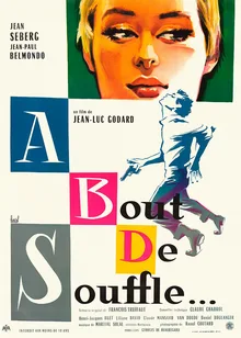 پوستر فیلم از نفس افتاده (Breathless)، محصول 1960