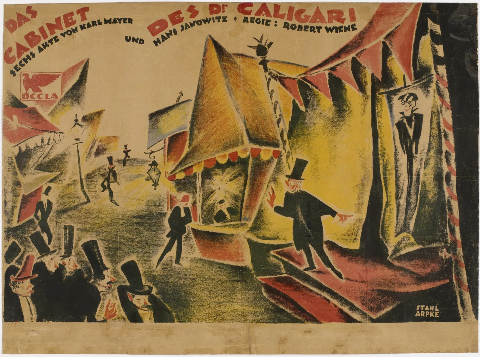 پوستر فیلم مطب دکتر کالیگاری (The Cabinet of Dr. Caligari)، محصول 1920