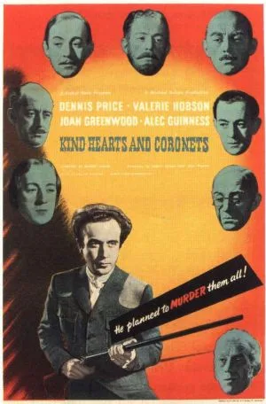 پوستر واقعی فیلم Kind Hearts and Coronets (1949)؛ منبع Wikimedia Commons