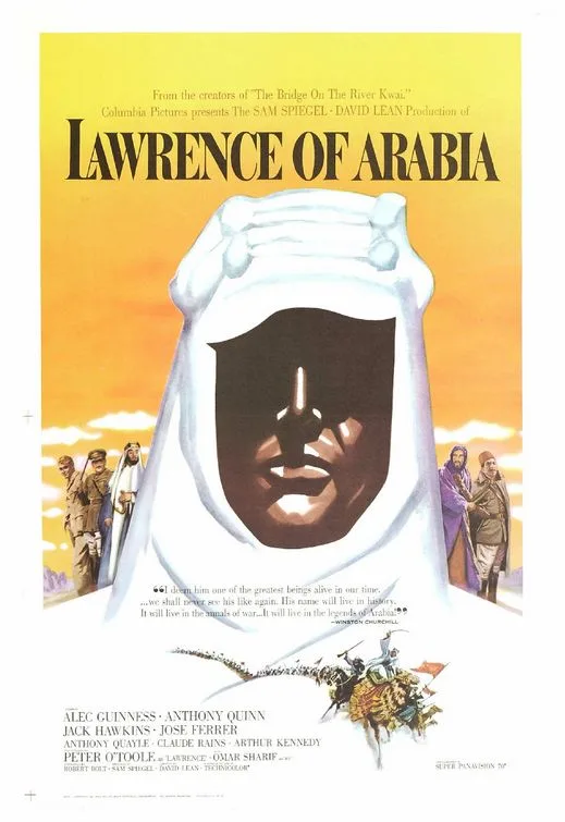 پوستر واقعی فیلم Lawrence of Arabia (1962)؛ منبع Wikimedia Commons