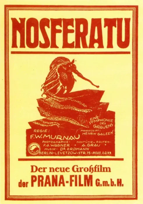 پوستر فیلم نوسفراتو (Nosferatu)، محصول 1922