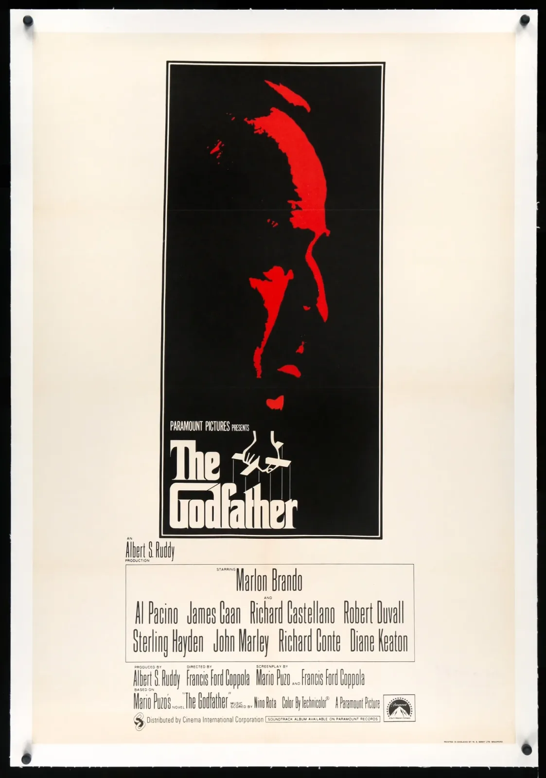 پوستر فیلم پدرخوانده (1972)؛ مأخذ: Original Film Art